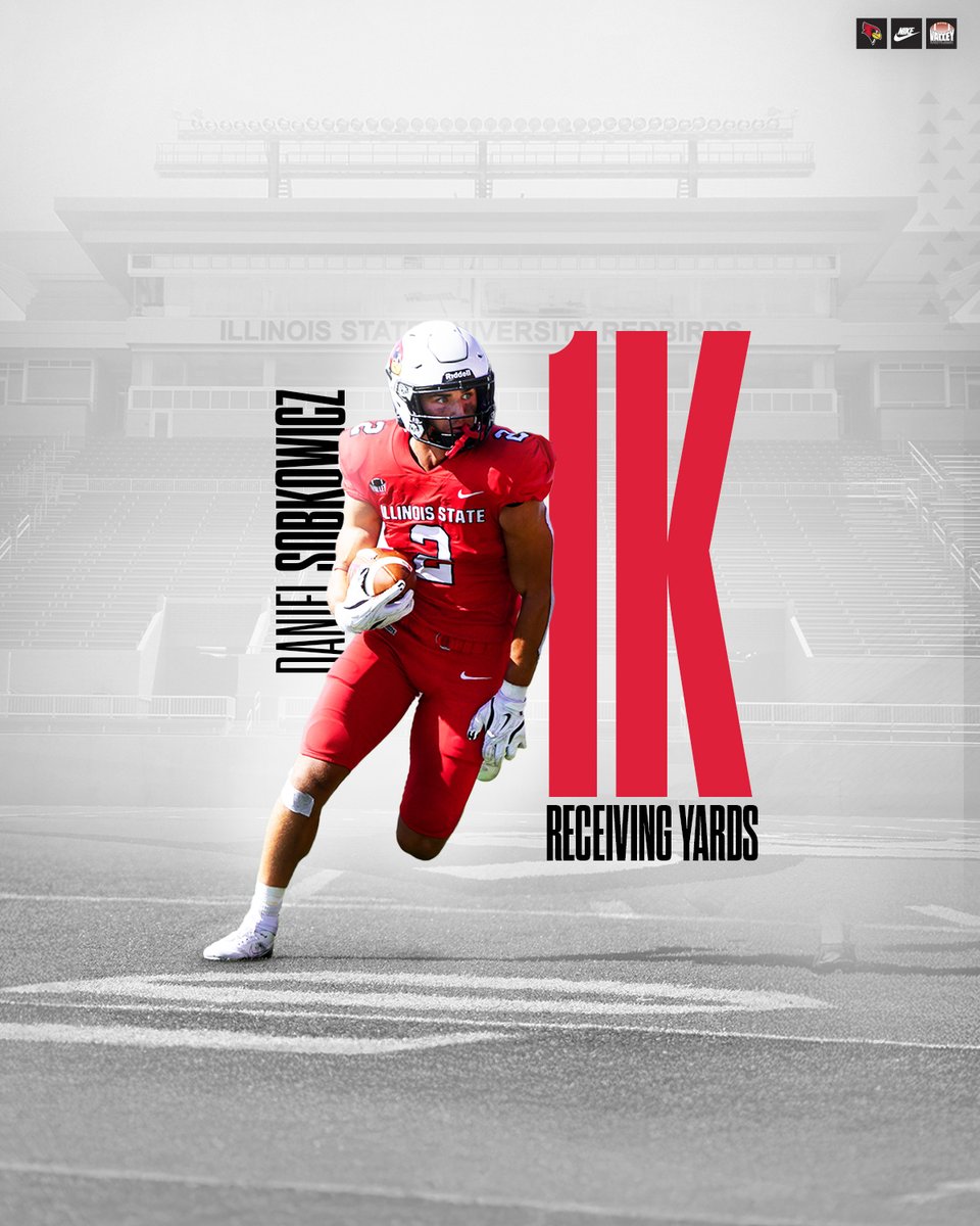 With his last catch, Daniel Sobkowicz is now over 1,000 on the season! First Redbird to achieve that feat since Anthony Warrum in 2016.