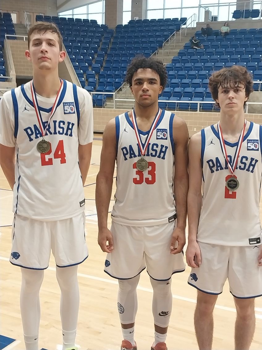 Parish Panthers Boys Basketball (@parishpantherbb) on Twitter photo Congrats to Hudson Lucas, Antoine Almuttar, and Sawyer Batz for being named All -Tournament players at the NEISD/NISD Tournament‼️
Antoine Almuttar was also named tournament MVP‼️
<a href="/hudlucas11/">Hudson Lucas</a> <a href="/AntoineAlmuttar/">Antoine Almuttar</a> <a href="/Sawyer_batz2/">Sawyer Batz</a> Congrats to Hudson Lucas, Antoine Almuttar, and Sawyer Batz for being named All -Tournament players at the NEISD/NISD Tournament‼️
Antoine Almuttar was also named tournament MVP‼️
<a href="/hudlucas11/">Hudson Lucas</a> <a href="/AntoineAlmuttar/">Antoine Almuttar</a> <a href="/Sawyer_batz2/">Sawyer Batz</a>