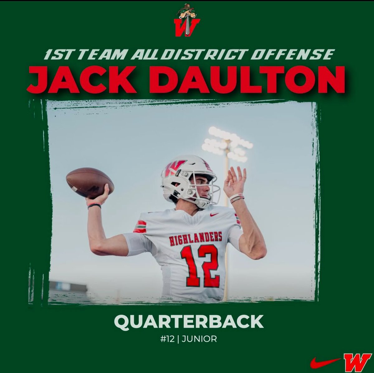 Jack Daulton (@jackdaulton12) on Twitter photo Blessed to be selected as a 1st Team All-District QB! <a href="/ColschenDavid/">Coach Colschen</a> <a href="/coach_kemble/">Michael Kemble</a> <a href="/BarrickmanMatt/">Matt Barrickman</a>
Junior Season Stats:
- 2,774 Total Yards, 45 Total TD
- 117/161 (72.7%) 1,535 Yards, 26 TD
- 1,239 Rushing Yards, 18 TD
- 1 Receiving TD
HUDL: hudl.com/v/2R6zKt Blessed to be selected as a 1st Team All-District QB! <a href="/ColschenDavid/">Coach Colschen</a> <a href="/coach_kemble/">Michael Kemble</a> <a href="/BarrickmanMatt/">Matt Barrickman</a>
Junior Season Stats:
- 2,774 Total Yards, 45 Total TD
- 117/161 (72.7%) 1,535 Yards, 26 TD
- 1,239 Rushing Yards, 18 TD
- 1 Receiving TD
HUDL: hudl.com/v/2R6zKt