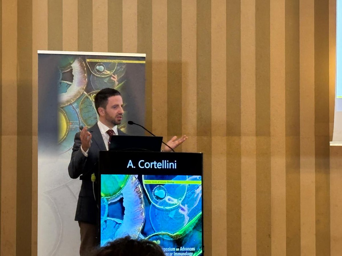 ACortelliniMD's tweet photo. Coming back from the 10th edition of #SACII in Larissa🇬🇷—felt like home! Incredible hospitality, engaging #IO talks, and the joy of reconnecting with friends like @giannis while making new ones 🎯 Always wearing my @jitcancer Jeffrey Weber memorial bow-tie pin🎗️ https://t.co/rtZ6k1qpC7