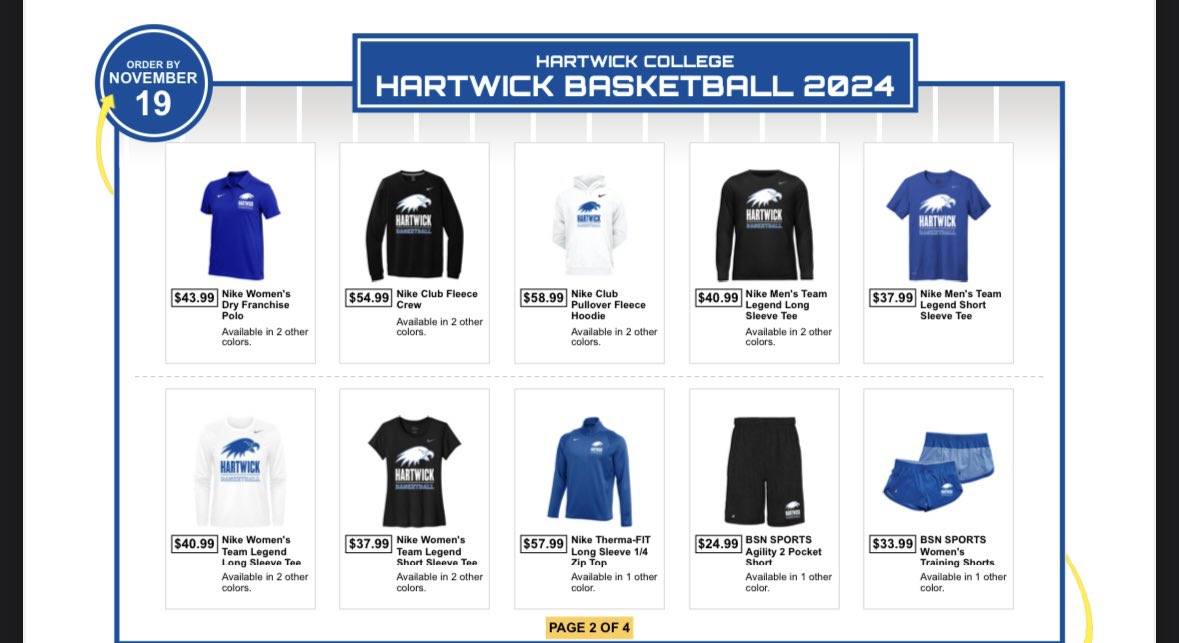 Hartwick WBB tweet media