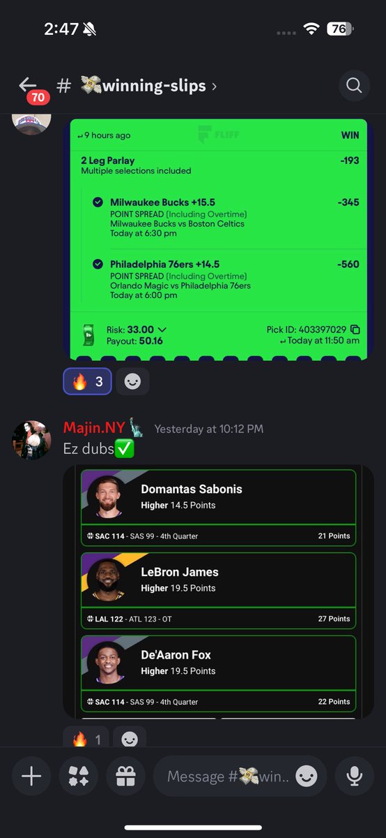 blessedpockets2's tweet photo. Come join the discord dropping 2u slips to cover the discord till December 10th 
#PlayerProps #PlayerPropBets #GamblingX #GamblingTwitter #PrizePicks #SleeperPicks    #sleeperprops #prizepicksnba #prizepicksnfl #nba #nfl #HotStreak #freebet https://t.co/SirhpFhiY9