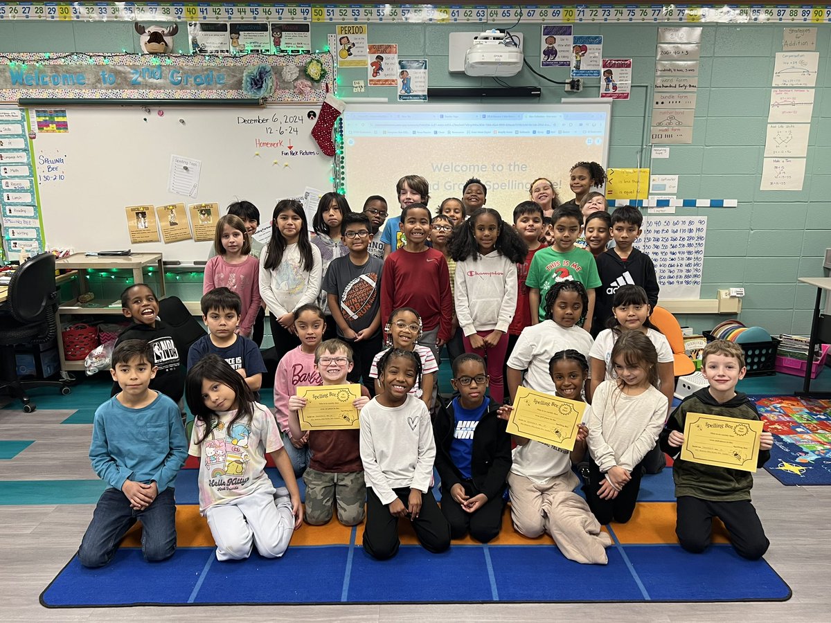 MsBledsoeSaidSo's tweet photo. We hosted the SE Second Grade Spelling Bee. So much excitement! Congratulations to the🥇🥈🥉place winners! 🎉 Thank you to all the second graders for showing great enthusiasm and excellent sportsmanship! We are so proud of you!
#BeEvergreen #iBelonginEvergreen @MrsQualter MsBurke https://t.co/X80rjksJLa