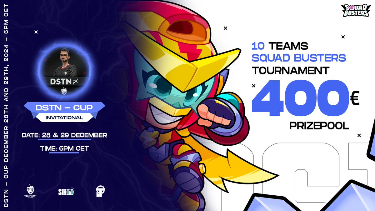 The time has finally come! I’ve completed my academic obligations and can now fully focus on Squad Busters. I've been working on the idea of hosting my own tournament for a while now, and the time has finally arrived! With my tournament, the Dstn Cup, I want to take the first