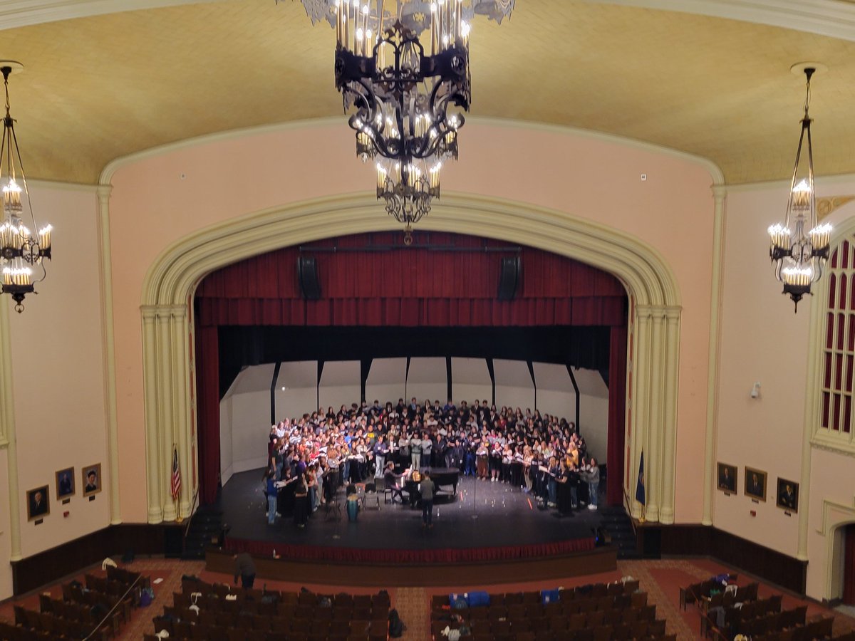 LansingHSChoirs's tweet photo. 30 of our students are in dress rehearsal for NEKMEA District Choir concert! We are proud of our students who are great role models every day! Their commitment to leadership through personal accountability is evident! #relentlesspursuitofexcellence #leavealegacy #proudofthepride https://t.co/MCmB6x1Mje