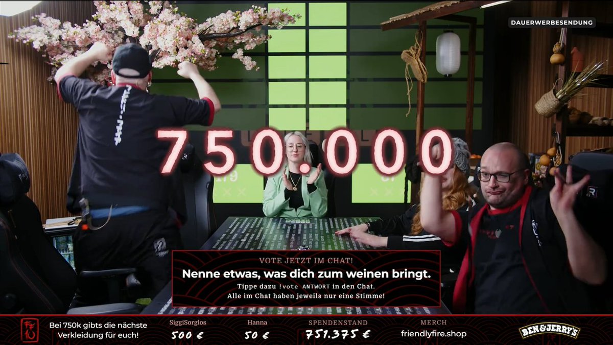 BorziSchafi's tweet image. Jaaaaaaa maaaaaannnn!!! 🥳😍 #FriendlyFire10 #AlleLoben #DreiviertelMillion Liebe @PhunkRoyaI in diesem Screenshot! 😅🥰