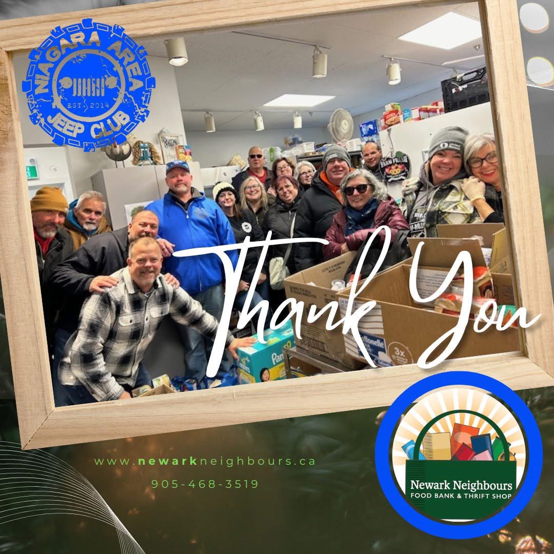 slcookie77's tweet photo. Another proud moment with @niagarareajeepc at the food drive for Newark Neighbours! Over $500 in cash donations and 5 Jeeps filled with food! ✌️ https://t.co/FW4IhwzAcO