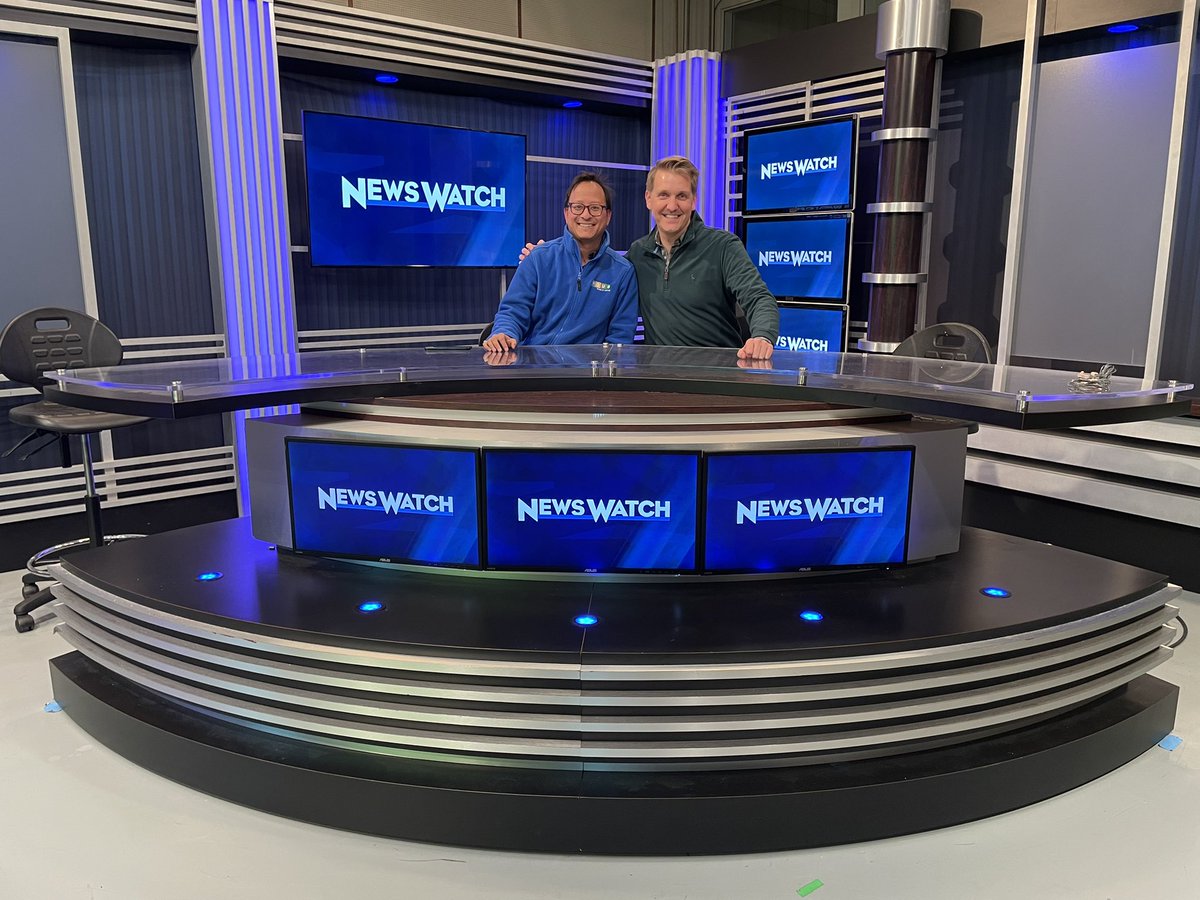 Brooks_Jarosz's tweet photo. Back to where the career started at @woub on the campus of @ohiou. Great short visit! Proud @ScrippsOU @scrippsjschool alum. Go Bobcats!
#OU #ohiouniversity #woub #alum #collegepride #tvnews https://t.co/y73eOBFTd3