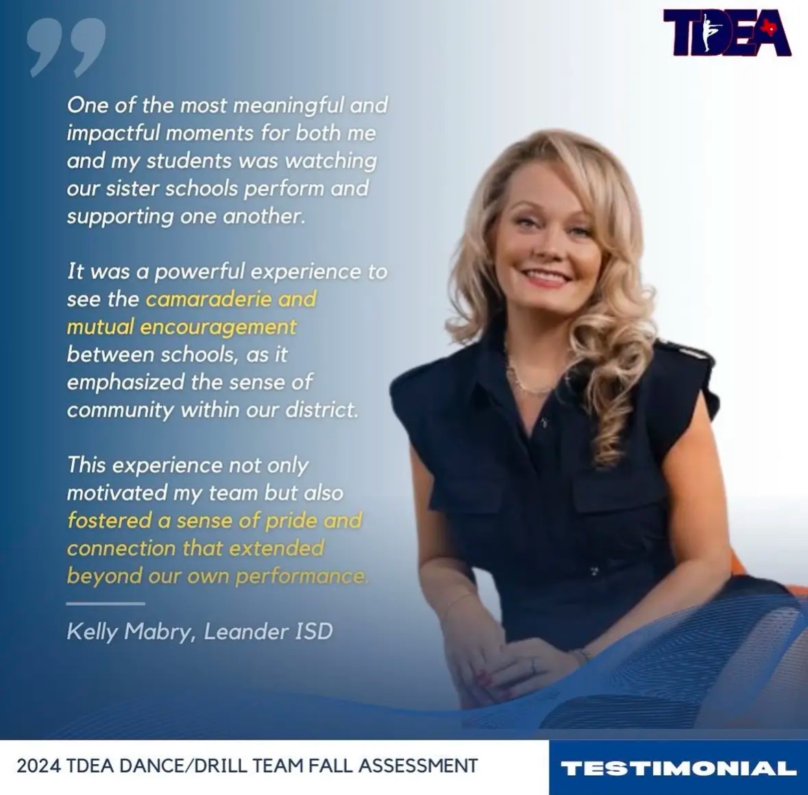 lauren_houser's tweet photo. So proud of @Coach_Mabry &amp; the great work she does at @TomGlennHS! #LISD @TDEA https://t.co/sZMiE9Frzb