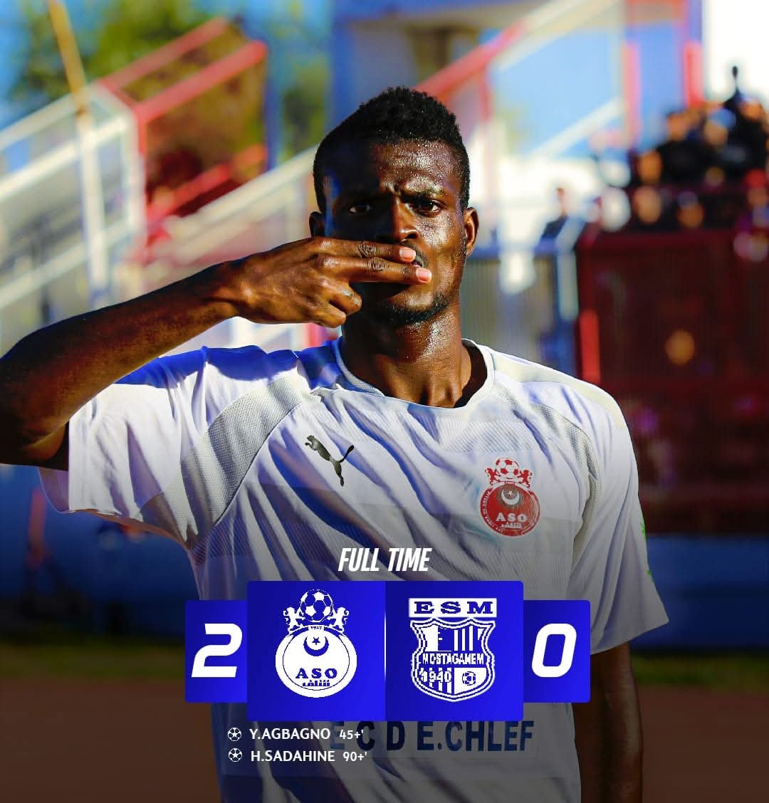SWorld77267's tweet photo. 📊 The ASO Chlef  defeated the Espérance Mostaganem with two clean goals in the twelfth round of the Algerian League. 
#LigueDZ #LIGUE1MOBILIS https://t.co/KavqAkmD9b