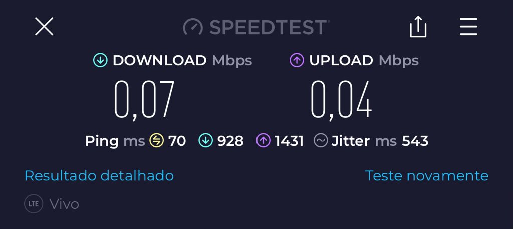 Samuelvm83's tweet photo. @vivobr tá rápida hoje… https://t.co/6pIlcWlW3q