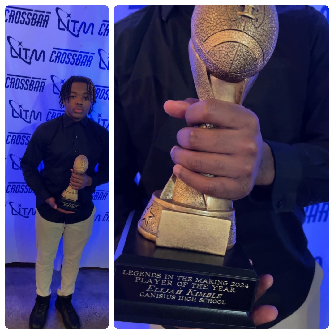 Coach Paul R. Woods sr. (@paulwoods2) on Twitter photo Congratulations to my guy Canisius High School RB Elijah Kimble on his Player of the year award at the first annual <a href="/LITMINC/">Legends In The Making</a> Legends in the making Banquet.Great event <a href="/ElijahKimble0/">Elijah “The Ticket“ Kimble☦︎︎</a> <a href="/CanisiusHS/">Canisius High School</a> Congratulations to my guy Canisius High School RB Elijah Kimble on his Player of the year award at the first annual <a href="/LITMINC/">Legends In The Making</a> Legends in the making Banquet.Great event <a href="/ElijahKimble0/">Elijah “The Ticket“ Kimble☦︎︎</a> <a href="/CanisiusHS/">Canisius High School</a>