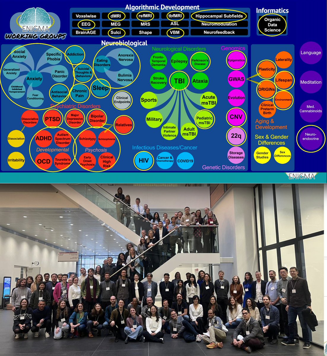 PTenigma's tweet image. Hi #ACNP2024 !  
👋 - I&apos;m Paul Thompson, attending ACNP on+off since 1998 (ikr?!), ENIGMA consortium PI since 2009. We study human 🧠 disorders w/ imaging. Happy to chat science, careers, frustrations, team projects, anything really ;) Come say hi @ our session Wed w/ Damien…