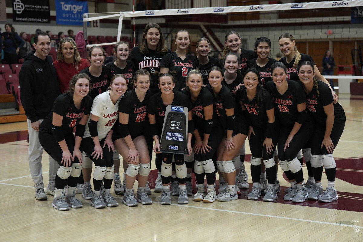 Championship scenes! Congratulations to <a href="/GCVB_Lancers/">Grace Volleyball</a>, the back-to-back champs!

#LancerUp