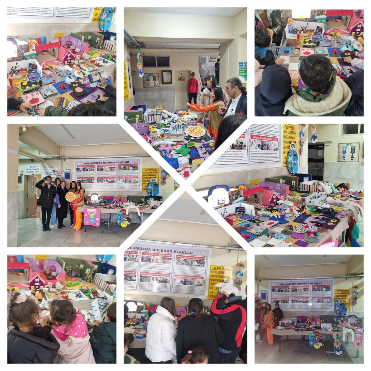 Okulumuz Çocuk Gelişimi ve Eğitimi bölümünün yaptığı uygulamalı çalışmalar sergilenerek 3 Aralık Dünya Engelliler günü farkındalik çalışmaları özel eğitim ögrencilerimiz ile  gerçekleştirildi.