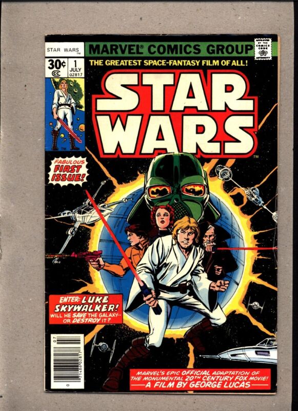 enthusiastcomic's tweet photo. STAR WARS #1_JULY 1977_FINE+_FABULOUS FIRST ISSUE_BRONZE AGE MARVEL!

Ends Tue 10th Dec @ 7:16pm

https://t.co/1h5Y6vSC1A

#ad #comics #marvelcomic #imagecomics #DCComics https://t.co/O816MgvjWZ