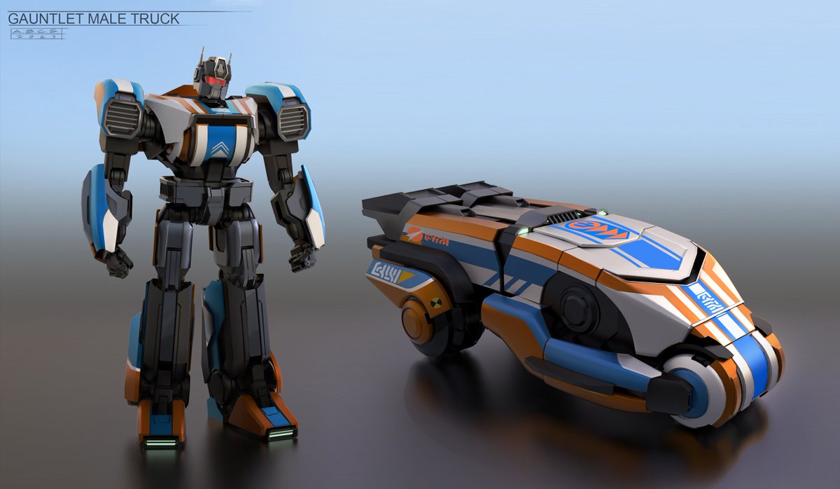 Chris Voy designed half of the #Iacon5000 racers and their alt modes for #TranformersOne, but here are a few of mine, including #Chromia.  Each character could transform 1:1, and the visors and facemasks could retract.  #Transformers #conceptart