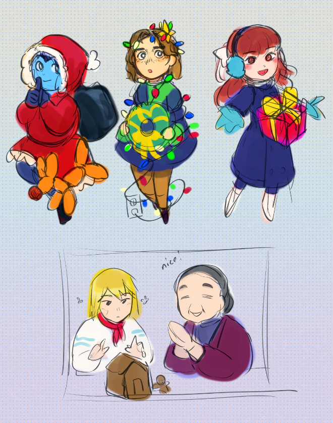 zentrie101's tweet photo. porterverse chrimas! 
(so skeb) 
((full goin on dabluskii)) 
(((maybe stickersheet?!?!?))) https://t.co/S4uWMDjakx