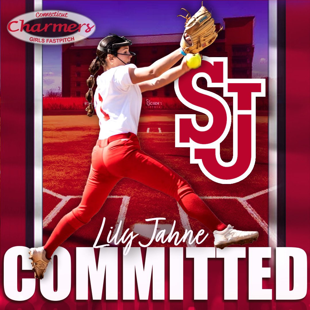The Connecticut Charmers are proud to announce Lily Jahne has committed to play D1 softball at Saint John’s University, congrats Lil!