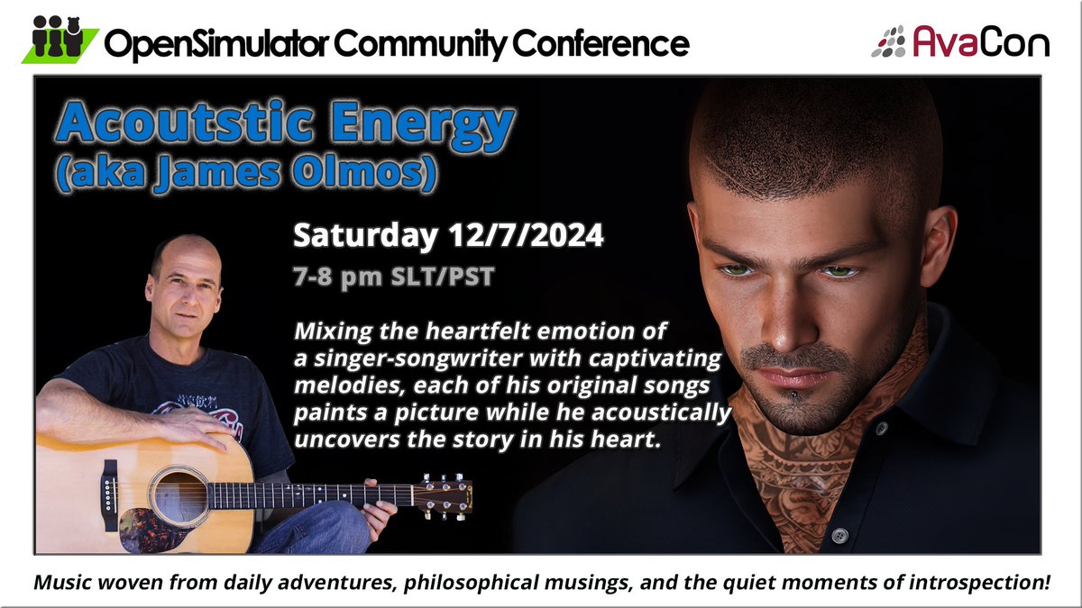 dfliesen's tweet photo. Tonight's Opensimulator Community Conference #OSCC2024 music starts at 6 pm PST with Veo Voom, 7 pm PST with Acoustic Energy, and my first #steampunk DJ show in over 20 years.  I have done #DJ with the Armed Forces Radio and Television Service (#AFRTS) and in #Milwaukee in past. https://t.co/xk8CPhPg2y
