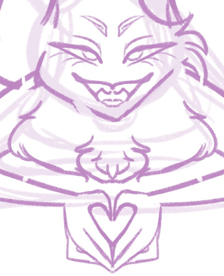 toothscape's tweet photo. Holy HECK!!! Didn't expect that doodle to gain so much traction -- have a little WIP of something more recent as a thank you!! || #HazbinHotel #hazbinhotelangel #angeldust #toothscaped https://t.co/vzgrqcJleQ