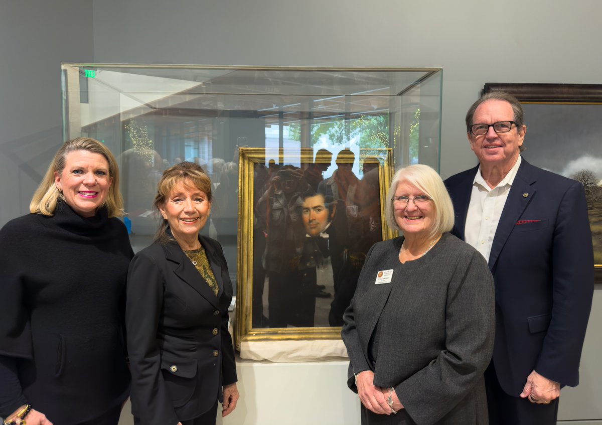 OfficialAlamo's tweet photo. On December 7, 1835, Texas Revolution figure Benjamin Rush Milam lost his life just footsteps from the Alamo during the Battle of Béxar.
 
The Alamo invites you to come see a portrait of Milam painted from life around 1819, a new addition to the Alamo Exhibit unveiled yesterday. https://t.co/JEe7vsrHim