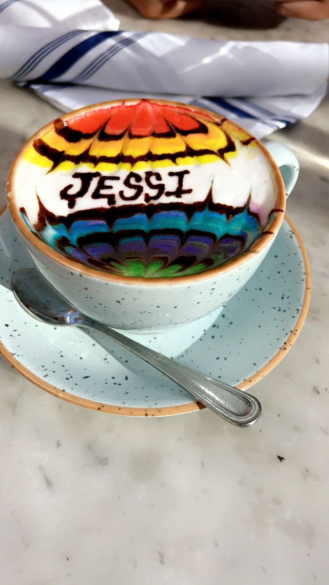 Personalized latte  this homie getting boujee 😂