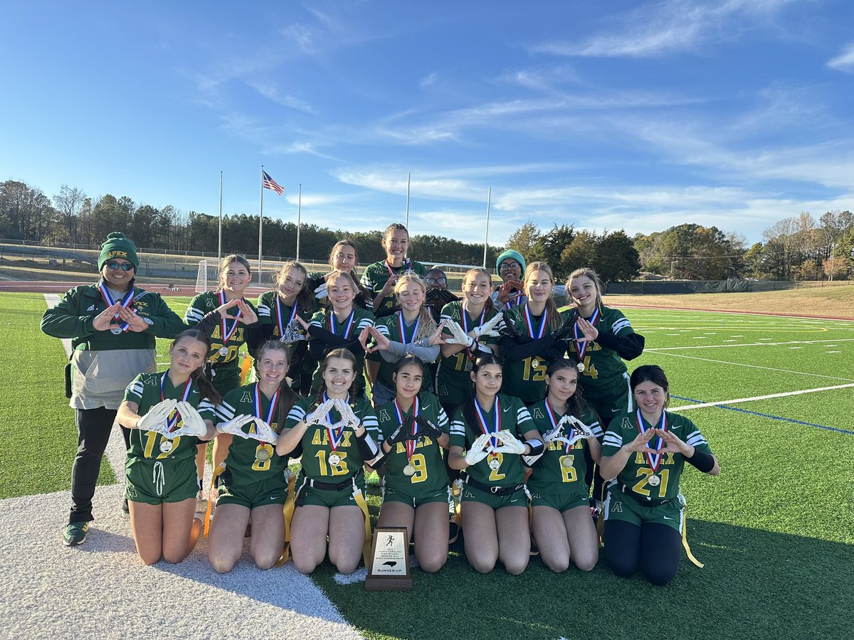 Peaks Up to our State runner-up flag football team! <a href="/apexcougarclub/">Apex Cougar Club</a> <a href="/ApexHighSchool/">Apex High School</a>