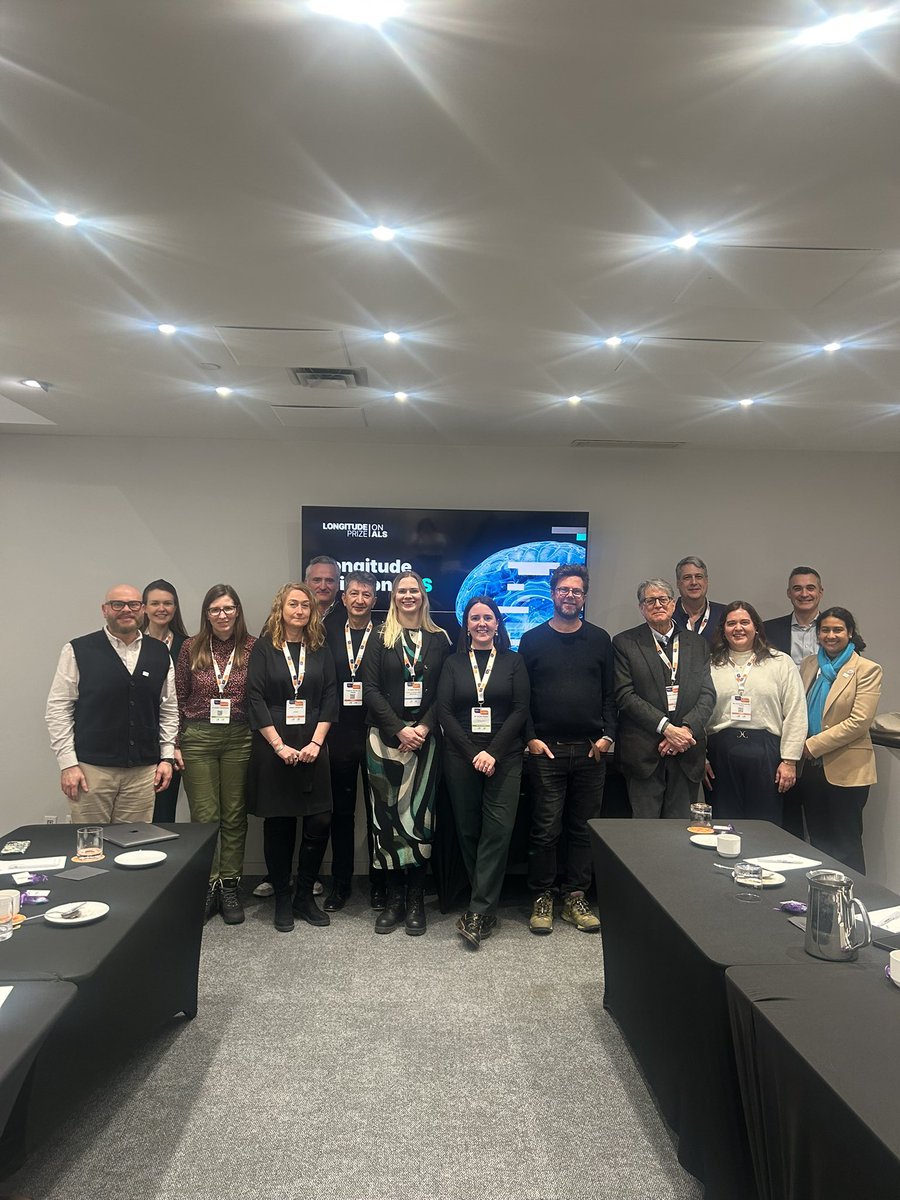 Huge shout out to our incredible partners making the #LongitudePrizeALS possible. The Prize will bring together AI experts, data scientists, researchers and clinicians to drive innovation in #ALS drug discovery. Partnerships are key! #innovation #neurodegeneration #data #AI #MND
