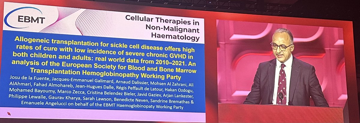 RabiHannaMD's tweet image. Great study presented on behalf of @TheEBMT by @josudelafuente at #ASH24 about &amp;gt;1800 patients with SCD who had #HCT . Continued improved outcomes and #GRFS &amp;gt;85%