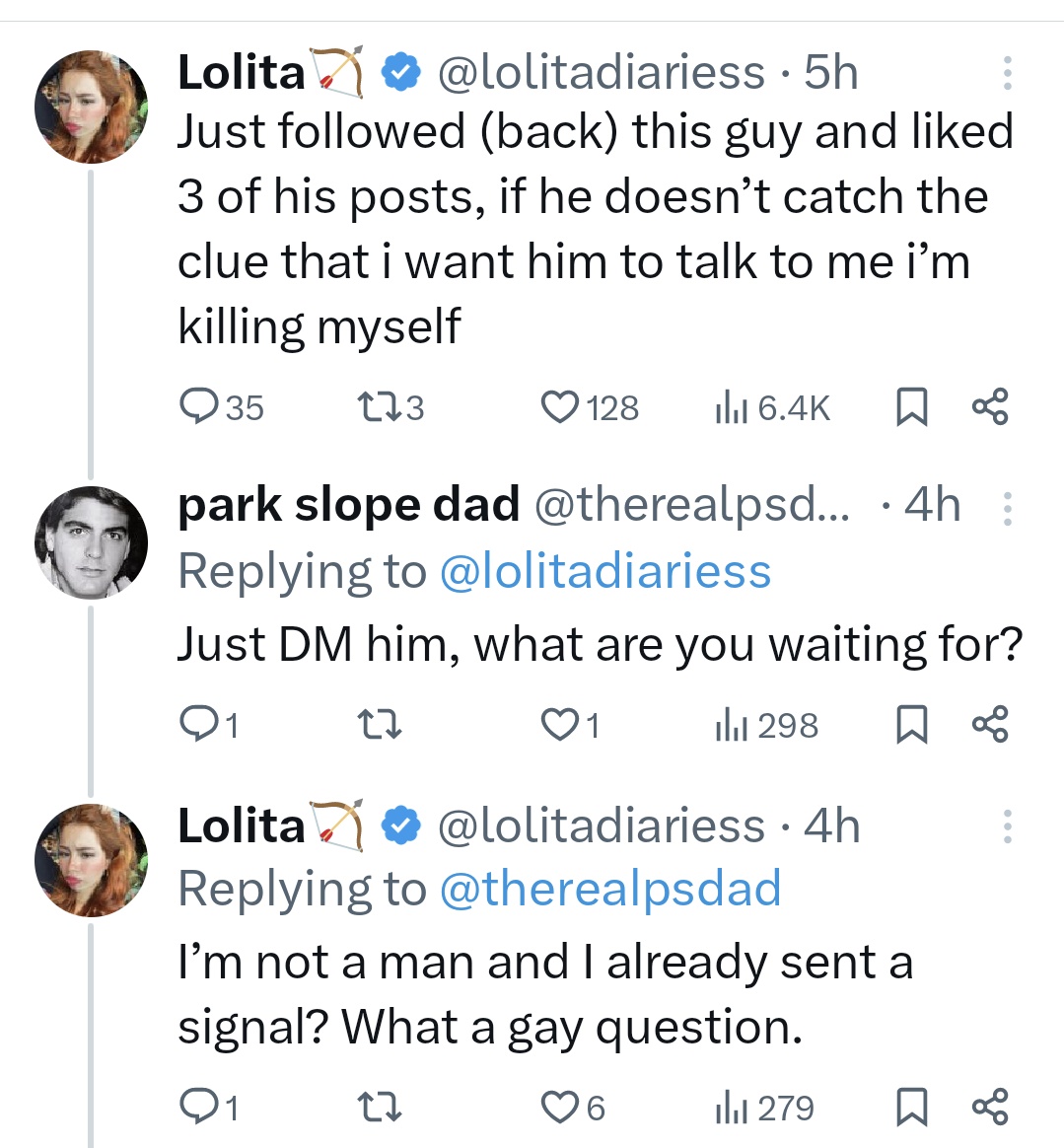 frozenaesthetic's tweet photo. This is how women shoot their shot https://t.co/nsYkB0RZxk