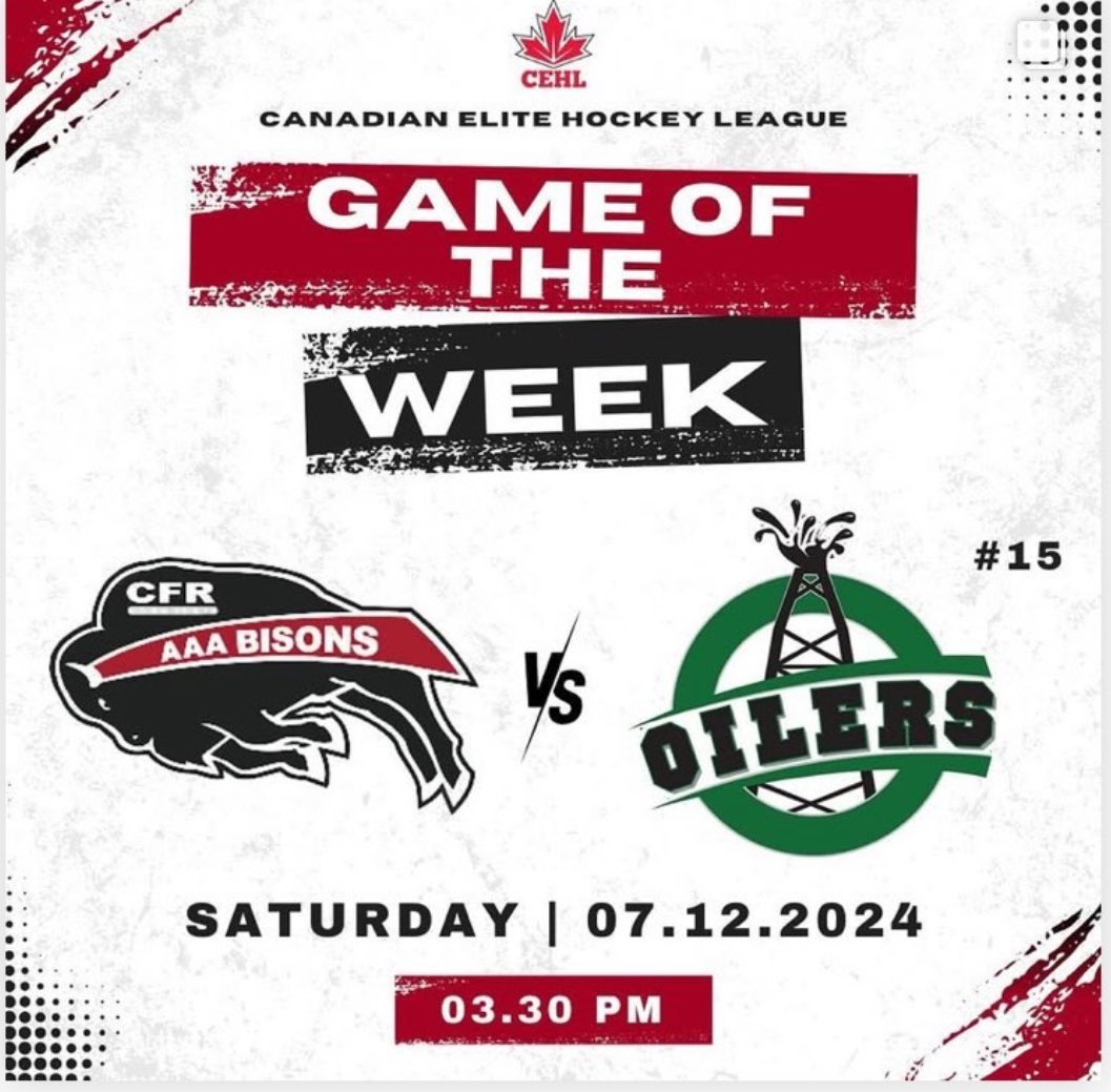 Tune in &amp; watch the #herd play in Okotoks against the Oilers.
#18aaa #bisons #theherd