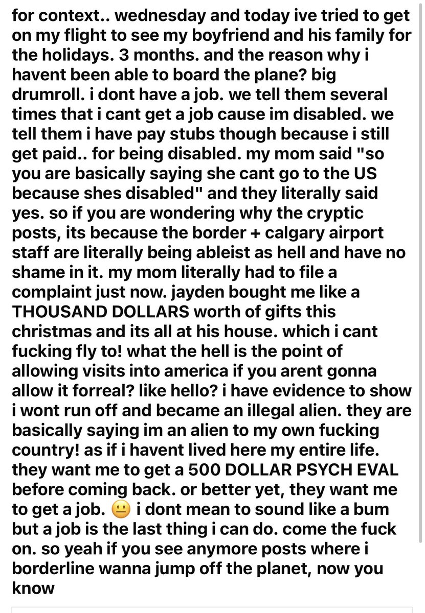 BeyondJustThis's tweet photo. @CBP @DHSgov @CBPTroyMiller @GovMurphy This happened twice! Despite calling Customs on Wednesday to confirm we had all the right documents for Friday, she was still denied. Now her passport is flagged due to a biased agent. This is unacceptable! #Discrimination https://t.co/d0NQwPKaYV