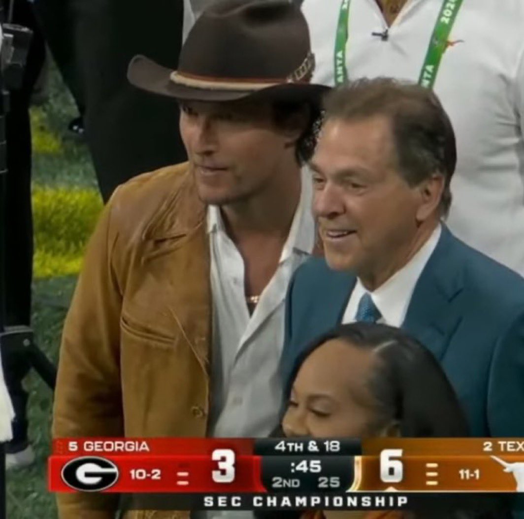 Nick Saban has no idea Matthew McConaughey installed the Veer at Marshall in 1971