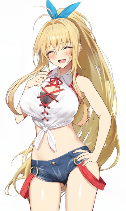 ポニテ気合いいれて塗りすぎた気もする 