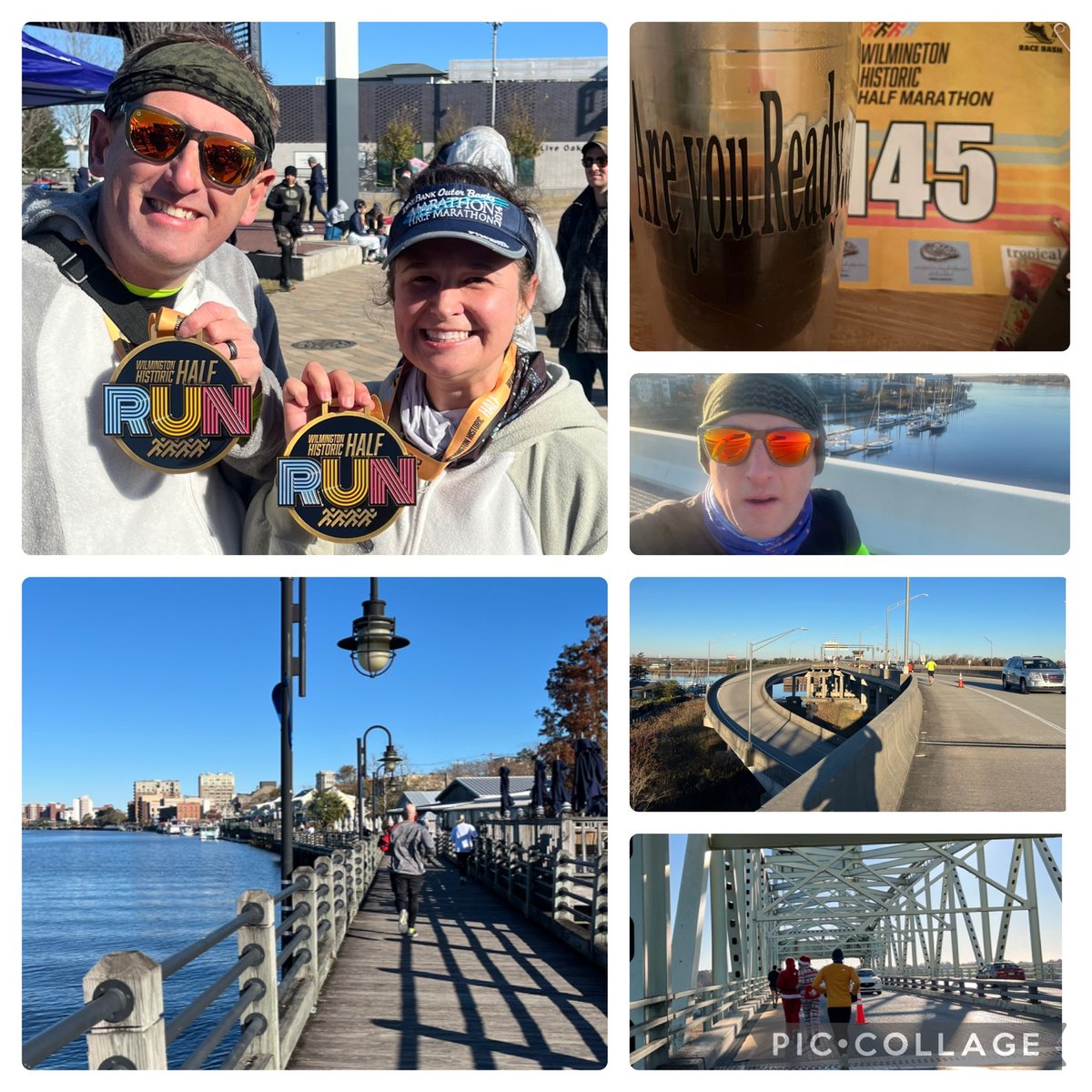 Cold day for a run, but a success nonetheless! Thx #wilmingtonhistorichalf for a GREAT event! Thx <a href="/CityofWilm/">City of Wilmington, NC</a> for the hospitality! Fastest half of the year for me and a 9 min PR for the BAB!! #plantbasedathlete #misfitsonamission