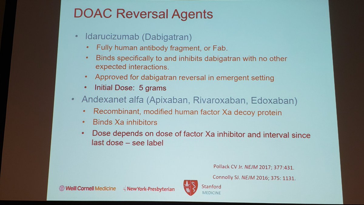 EMARIANOMD's tweet photo. How do you manage anticoagulant meds in the perioperative period? Depends if for surgery only vs for surgery with a neuraxial block @TiffanyTedoreMD #PGA78 

Important to know how to reverse DOACs in an emergency and shout-out to ASRA for Coags app 👏🏽 https://t.co/pTXjsCUdKu