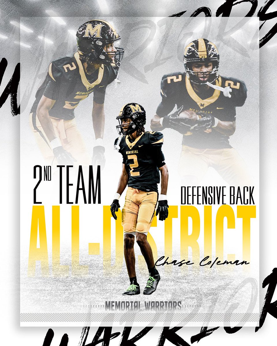 Congrats to <a href="/ChaseColeman25/">Chase “Da Bank” Coleman</a> for earning 4-5A D-II 2nd Team All District Team!