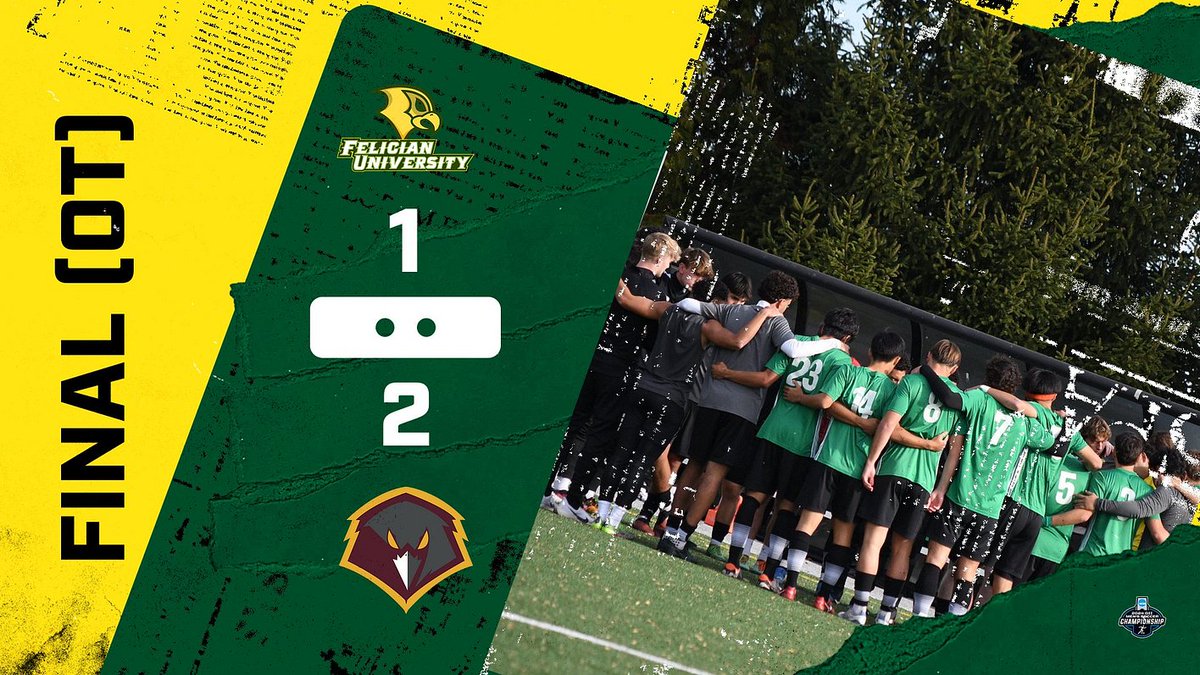 Central Atlantic Collegiate Conference (@cacc01) on Twitter photo 2024 #CACC Men's Soccer champion <a href="/FelicianUSports/">Felician Athletics</a> has completed its season with a record of 17-4-3.
The Golden Falcons, the first CACC soccer team to reach the NCAA national quarterfinals, lost in that round today at Charleston (WV), 2-1 in OT. 2024 #CACC Men's Soccer champion <a href="/FelicianUSports/">Felician Athletics</a> has completed its season with a record of 17-4-3.
The Golden Falcons, the first CACC soccer team to reach the NCAA national quarterfinals, lost in that round today at Charleston (WV), 2-1 in OT.