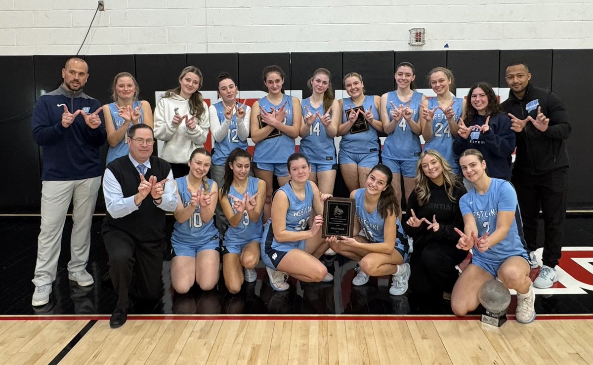 WestlakeAD_'s tweet photo. Westlake Girls Basketball win the Sleepy Hollow Tournament with wins over Mamaroneck and Peekskill. 

Celaj, Plotkin, and Pfeiffer earn All-Tournament honors!!

Pfeiffer is tournament MVP!!

@lohudsports @BeWildcatStrong @ExaminerMedia @KDJmedia1 @WestlakeVGB https://t.co/qtThkVof50