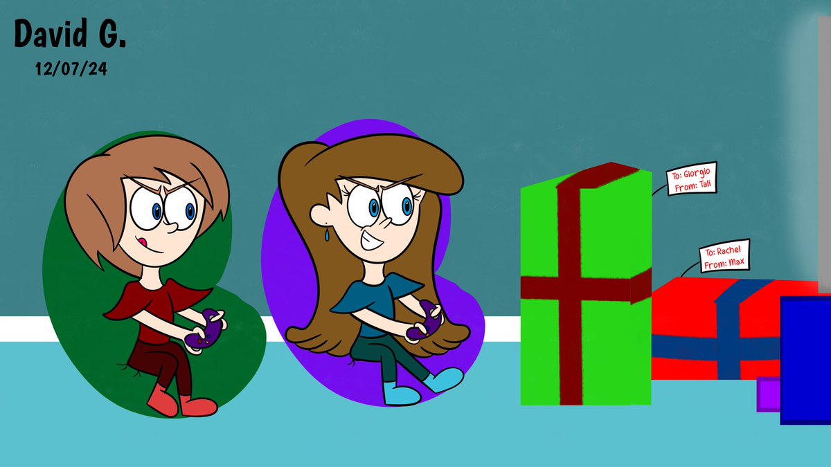 SparkCartoons's tweet image. Games (Tali’s Advent Calendar 2024)

#SimonAndPals #TalisAdventCalendar #PlayingVideoGames #Christmas2024 #WhoWillDeliverTheGifts #Siblings #ChristmasPresents #BlueLightningDoodles