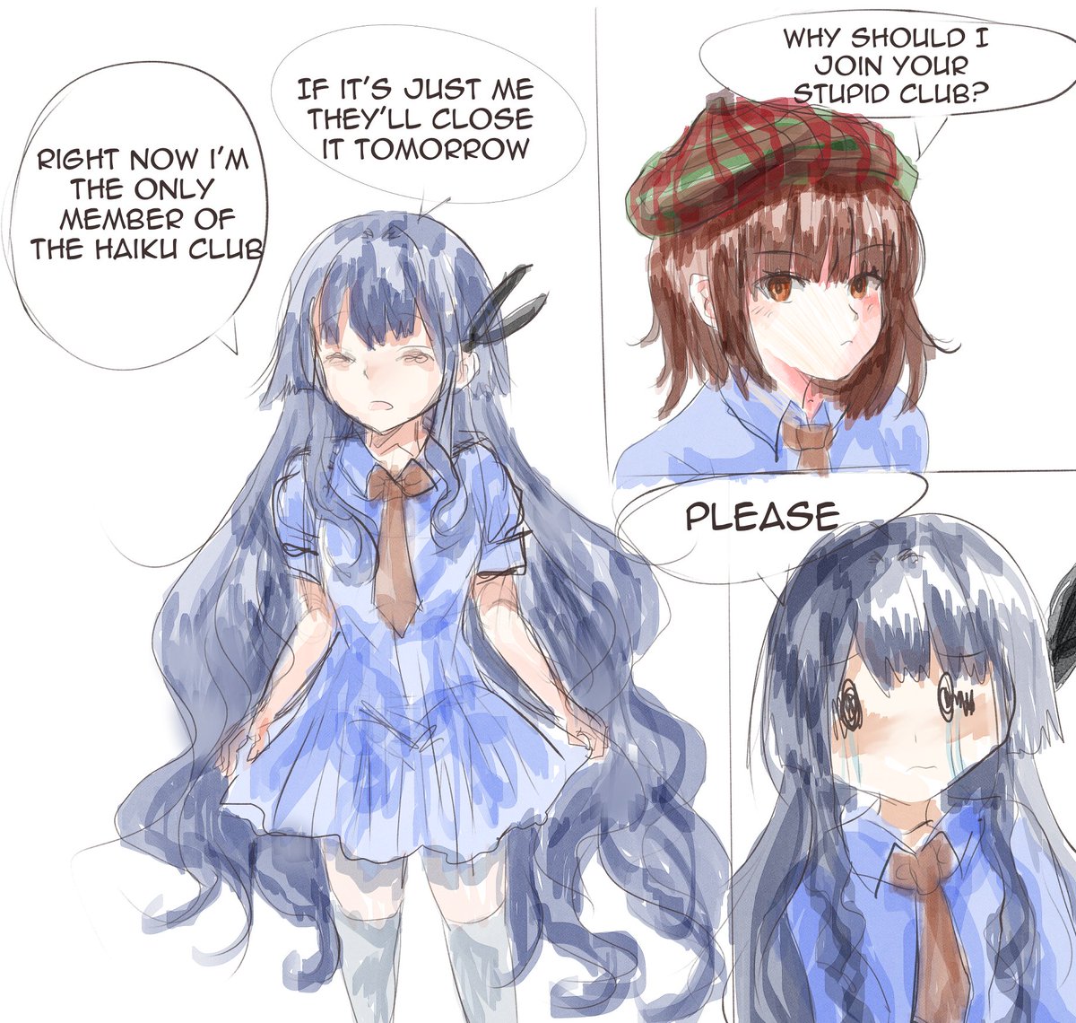 #comicart redraw of the first comic I drew, #ocart still a wip😊