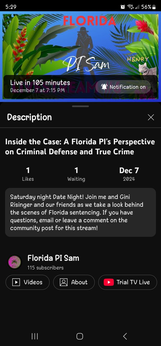 MojiWithGini's tweet photo. Join me live tonight at 7:15 pm EST with Sam as we discuss the sentencing phase of trials! What questions do you have? https://t.co/APcjTAF5zT