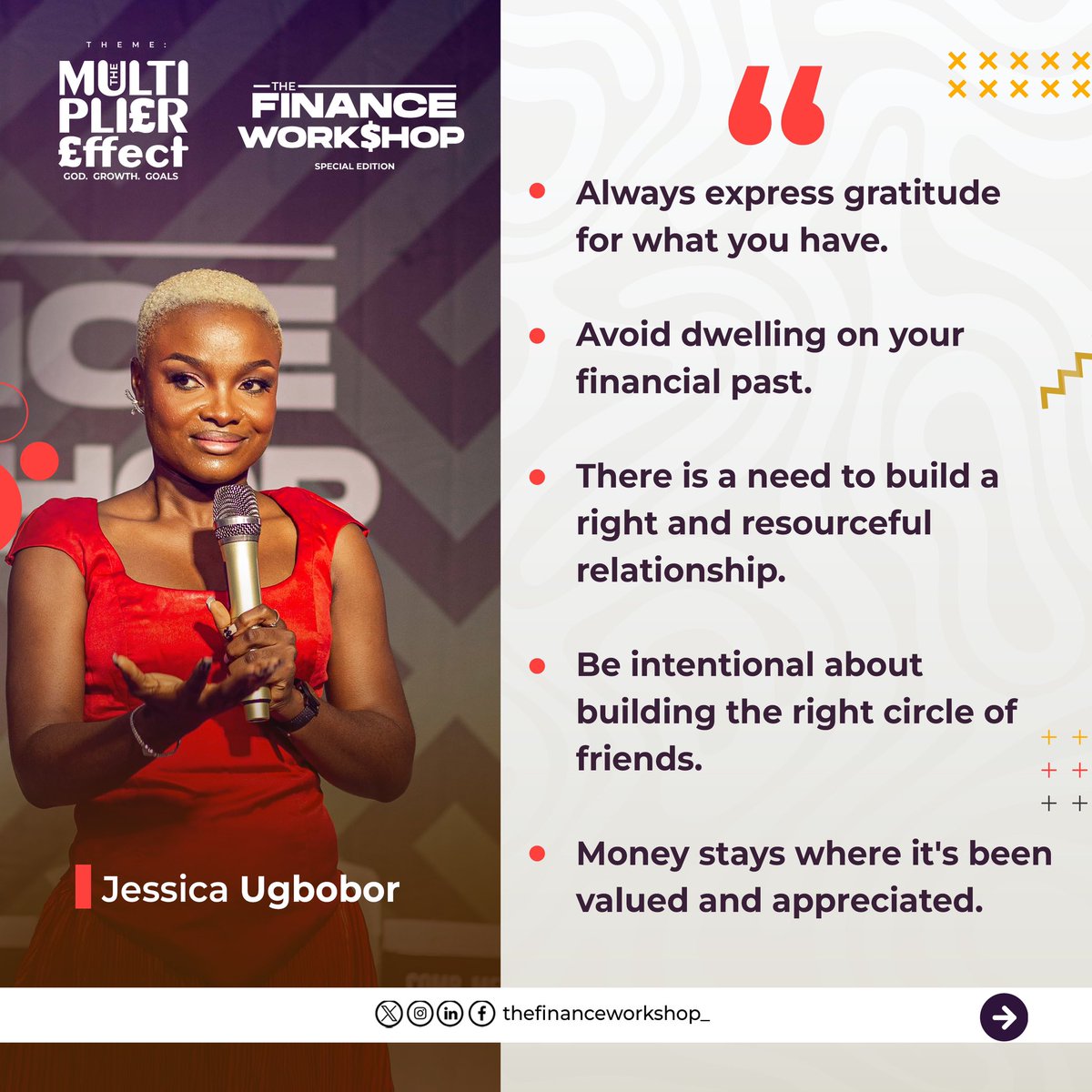SMWafrica's tweet photo. Some quotes from the financial session anchored by our Convener!!
#themultipliereffect
#thefinanceworkshop #financialliteracyeventinwarri #financialworkshop #vault777technology #warrievents #Election2024 #Bitcoin #TheNewForce #ElectionHQ https://t.co/yO0hPhhAt7