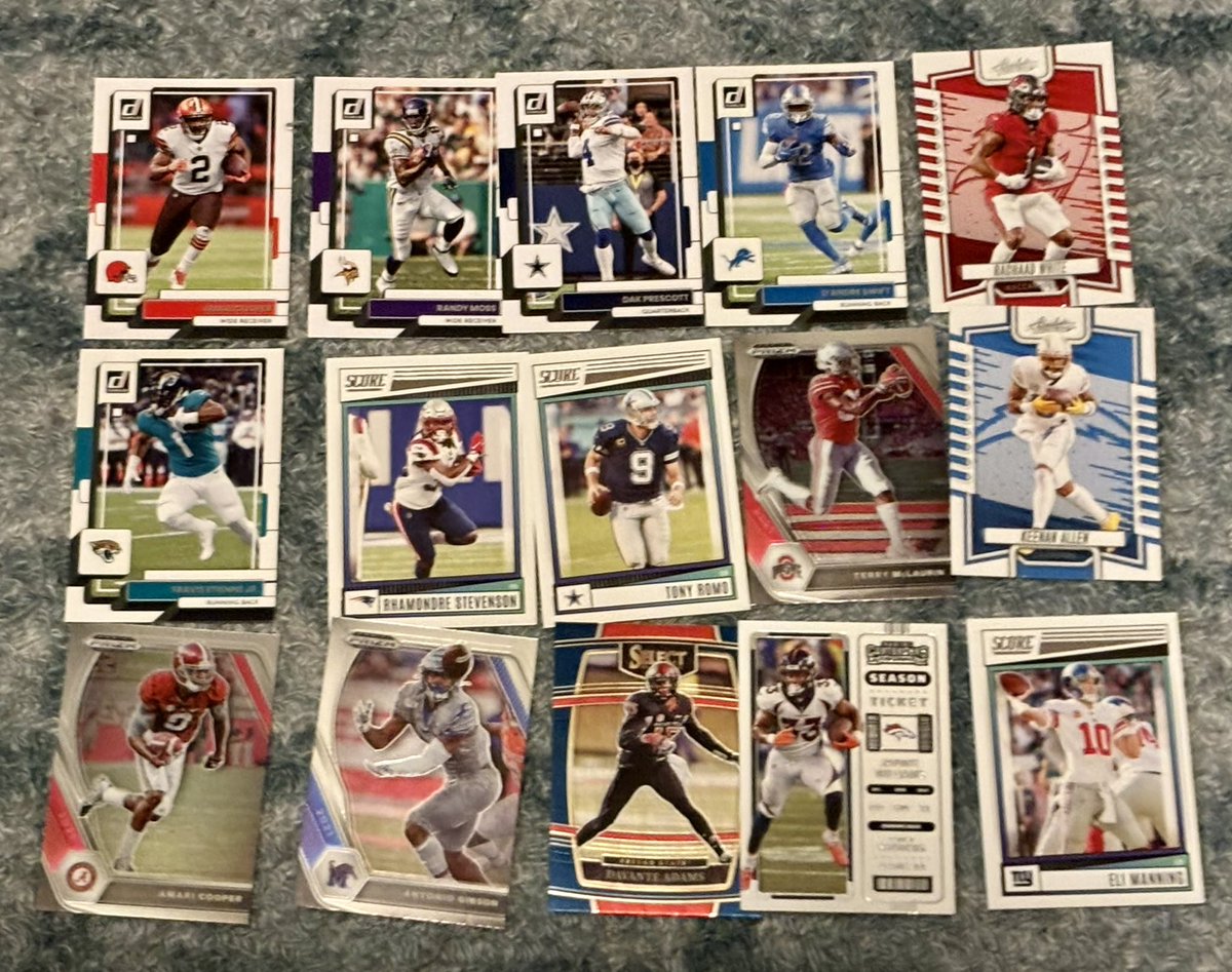 FF_MedCabinet's tweet photo. #NatesStacks December Edition!
Lot 2

50 cents each, claim by players name!

RT’s are welcome &amp; appreciated! 
Shipping info in pinned tweet!
Cash out anytime! Sale ends at the end of day 12/14. Thank you! 
 #TBBCrew https://t.co/bm54y3xdu8