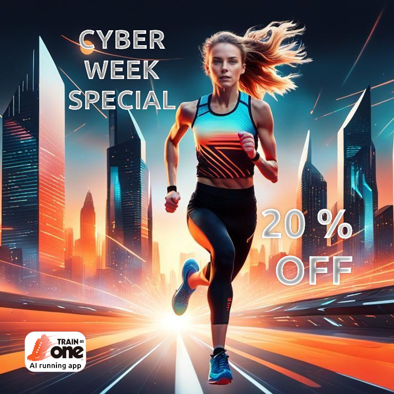 Ready to train smarter, and not harder?🧠 

TrainAsONE's AI-powered training can help you reach your goals.

Cyber Week ends soon, so don't miss your chance to save 20%!

bit.ly/3ZzUF7H

#run #runner #running #runchat #ukrunchat #cyberweek #CyberMonday2024 #CyberMonday