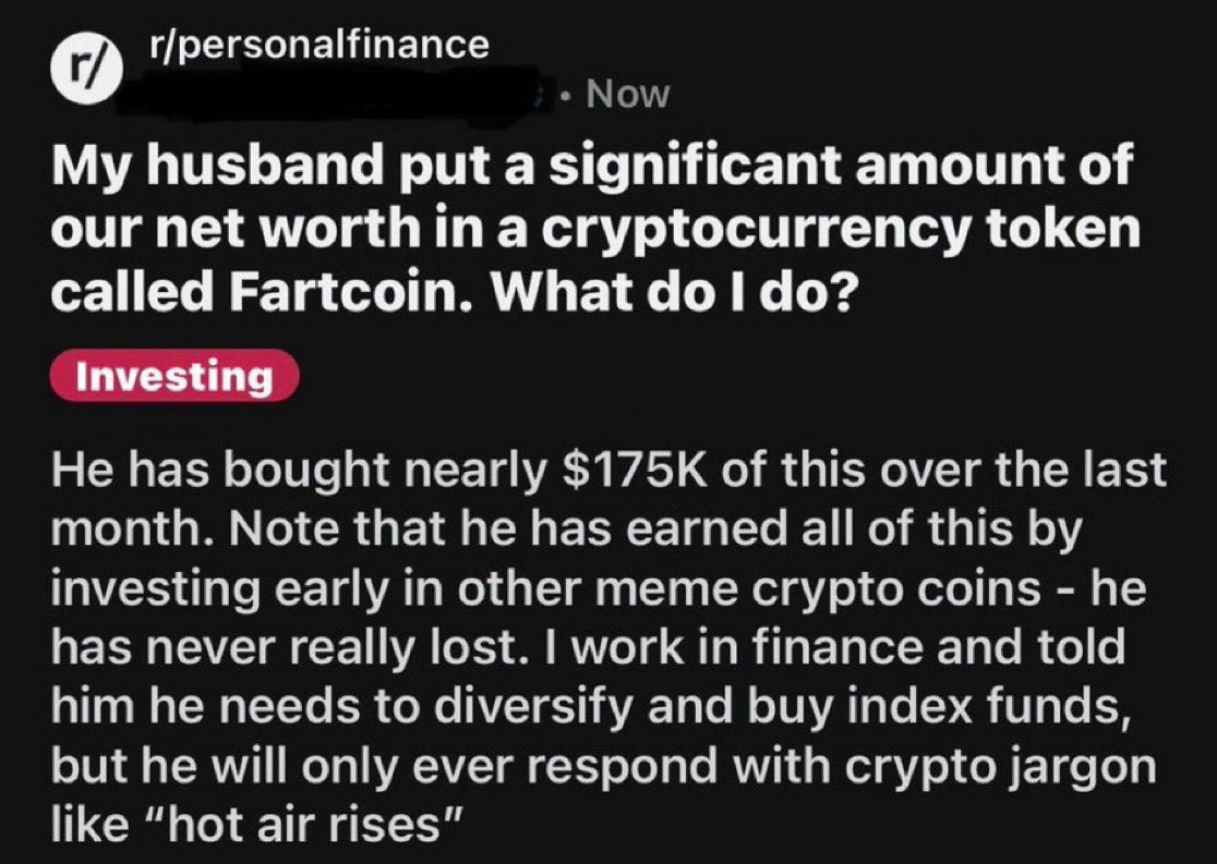 Why buy Fartcoin? “Hot air rises”
