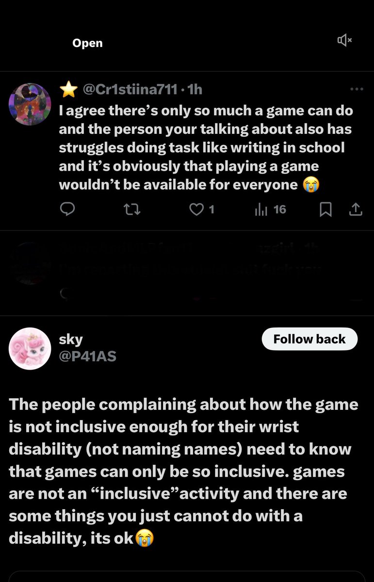 evelynttr's tweet photo. Cr1stina711 - some very questionable comments… (“they’re just calling people ableists” probably because people are?) l/Agreeing with Sky’s post https://t.co/uxzz1CwS9M