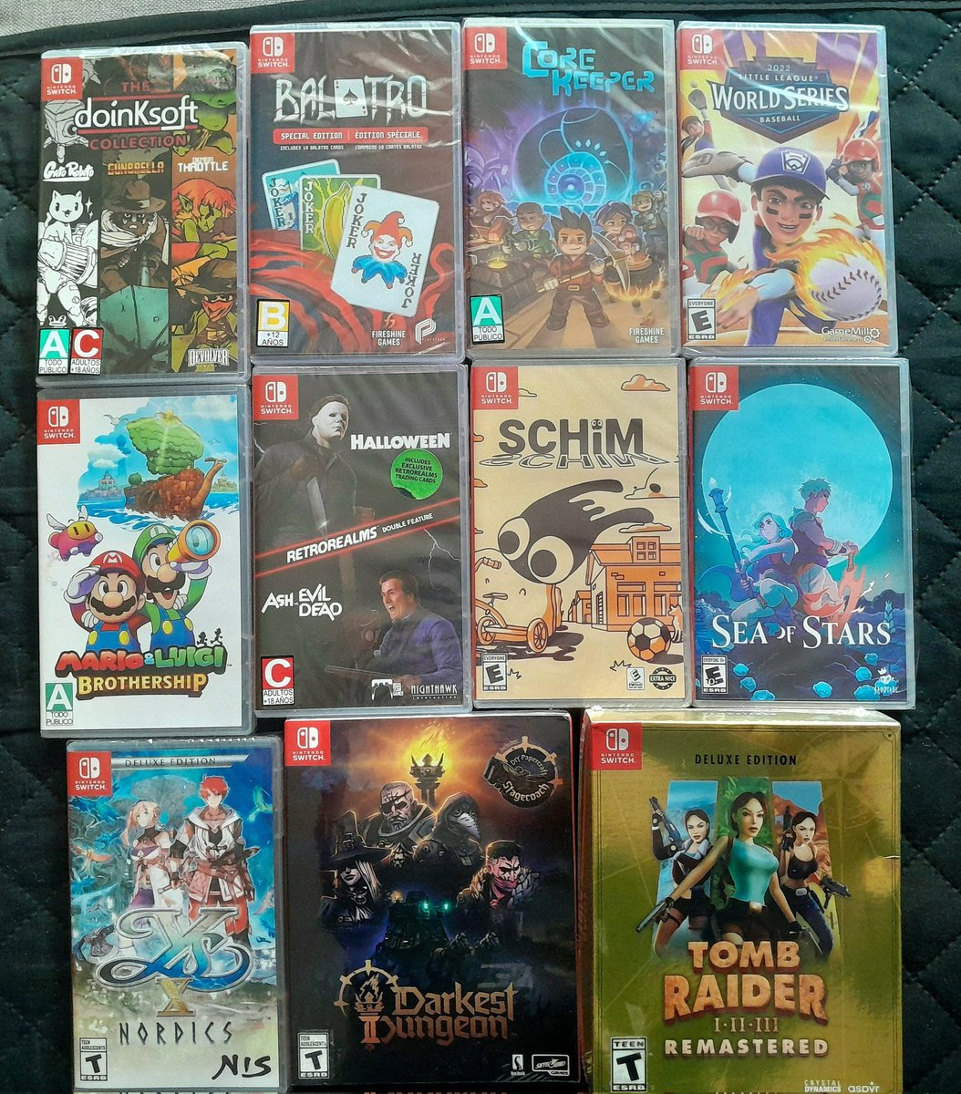 WilhelmGDL's tweet photo. Noviembre fué un mes rudo:
#Nintendo #NintendoSwitch #switchcorps #LetGetPhysical #Xbox #PlayStation5
@LimitedRunGames @VideoGamesPlus_ @RedArtGames @SuperRareGames @pixnlove_games https://t.co/sHosEzkGNY