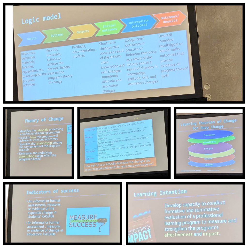 emytomita's tweet image. This afternoon, #LFA2026 had an incredible session with #JoellenKillion about evaluating professional development using #TheLogicModel This is one of the weakest areas in the field.  Looking forward to reading her book #AssessingImpact to learn more. @LearningForward